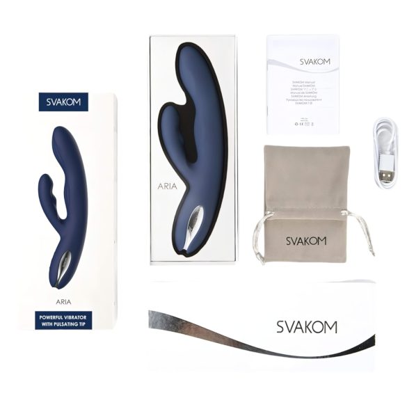 Svakom Aylin - vibrador con succión para clítoris recargable azul