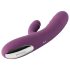 Svakom Avery - Vibrador recargable con empuje y estimulador de clítoris (lila)
