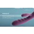 Svakom Avery - Vibrador recargable con empuje y estimulador de clítoris (lila)