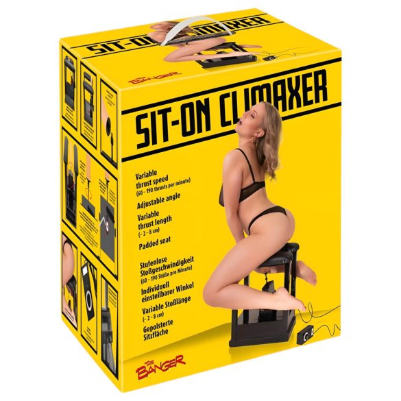 The Banger Sit-On-Climaxer - máquina sexual eléctrica negra