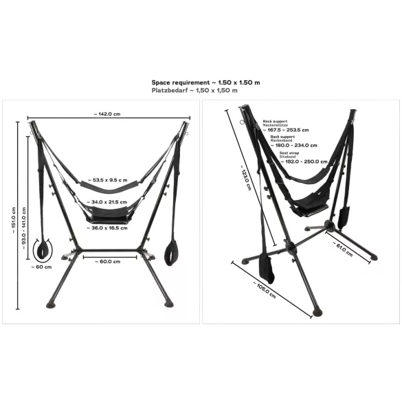 You2Toys - columpio sexual con soporte - negro