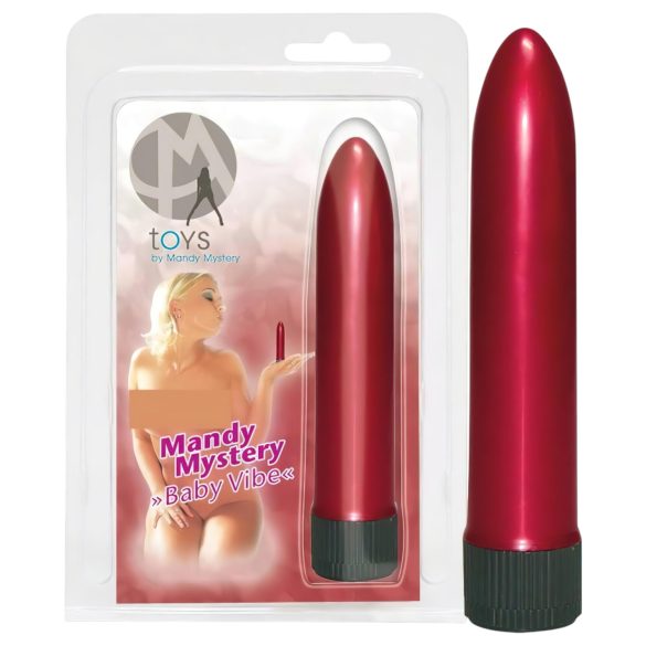 Mini vibrador - masajeador íntimo - color rojo perla