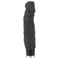 Nature Skin - vibrador realista negro (22cm)