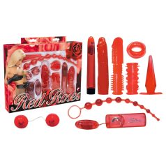 You2Toys - Rosas rojas - kit vibrador (9 piezas)
