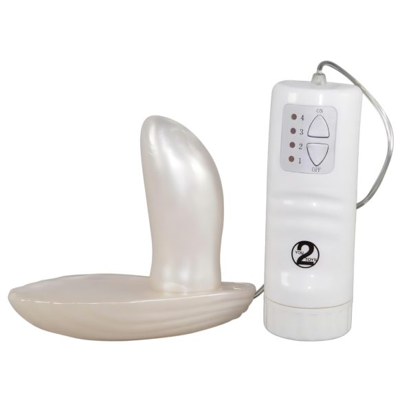 You2Toys - Vibrador blanco de concha ajustable
