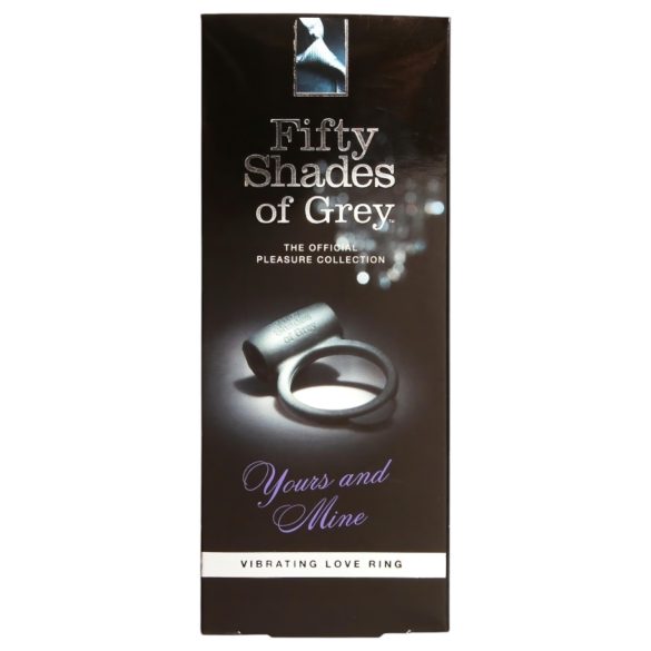 Fifty Shades of Grey - anillo vibrador para pene - silicona negra
