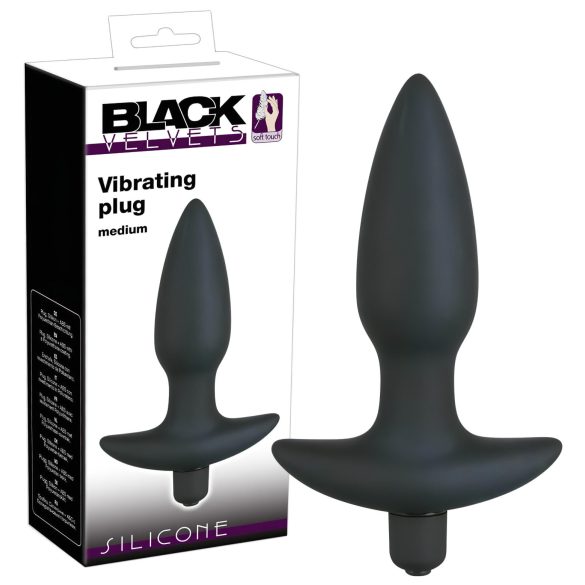 Plug anal vibrador Black Velvet - mediano