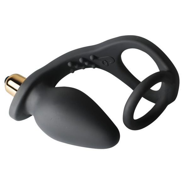 Anillo doble para pene y vibrador anal RO-ZEN