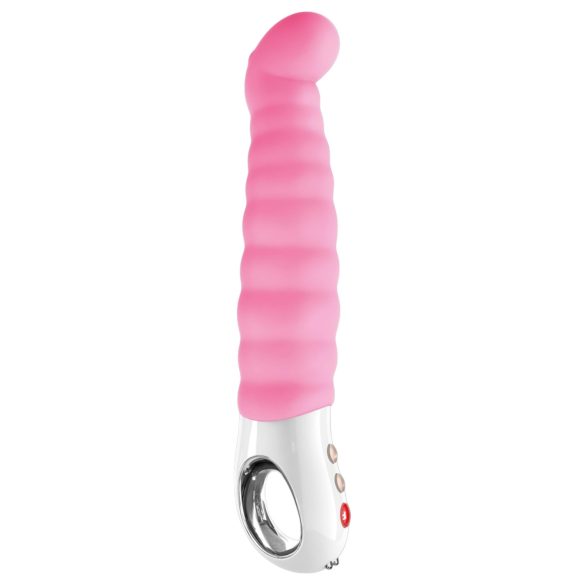 Fun Factory G5 - vibrador recargable resistente al agua rosa con textura G-spot