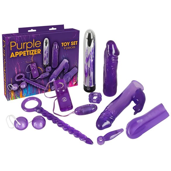 You2Toys - Aperitivo Púrpura - set vibrador (9 piezas)