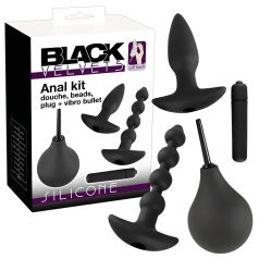 Juego de vibradores anales Black Velvet (4 piezas)