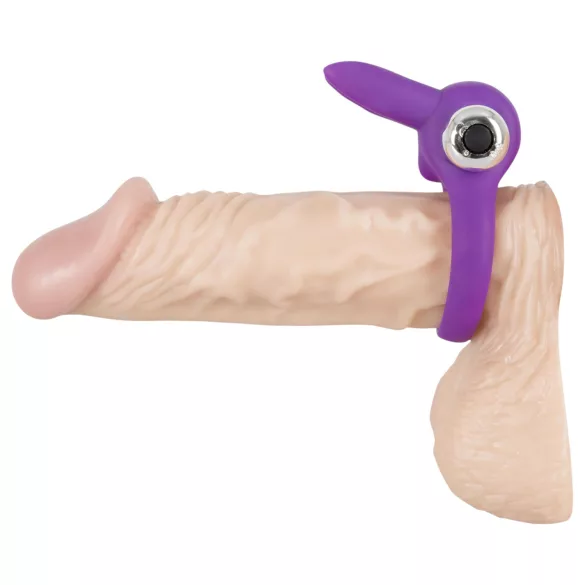 SMILE - anillo vibrador para pene con estimulador de clítoris - silicona lila