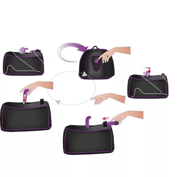 You2Toys - Máquina sexual rotatoria para punto G y P con alimentación por red eléctrica