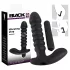 Black Velvets - vibrador texturizado - silicona negra - tamaño mediano