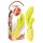 Jülie - vibrador con estimulador de clítoris (amarillo verdoso)