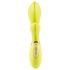 Jülie - vibrador con estimulador de clítoris (amarillo verdoso)