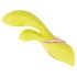 Jülie - vibrador con estimulador de clítoris (amarillo verdoso)