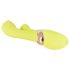 Jülie - vibrador con estimulador de clítoris (amarillo verdoso)