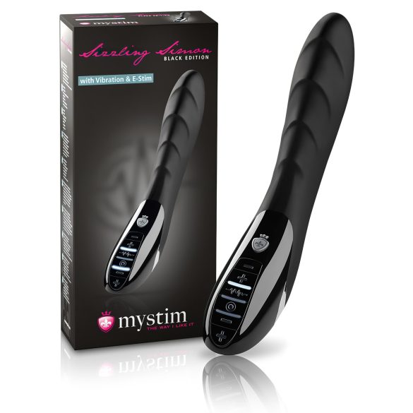 mystim Sizzling Simon - Vibrador Electroestimulador (negro)