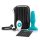 b-Vibe - vibrador anal con perlas giratorias (turquesa)