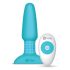 b-Vibe - vibrador anal con perlas giratorias (turquesa)
