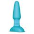b-Vibe - vibrador anal con perlas giratorias (turquesa)