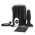 b-Vibe - vibrador anal negro con perlas giratorias recargable