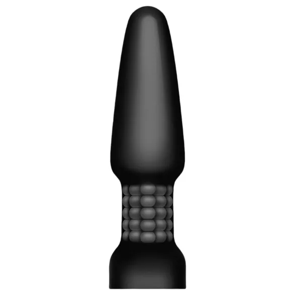 b-Vibe - Rotación con cuentas, vibrador anal recargable (negro)