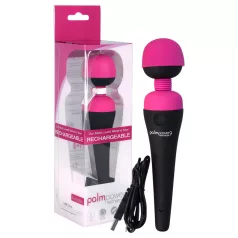   PalmPower Wand - vibrador masajeador recargable - silicona rosa negro