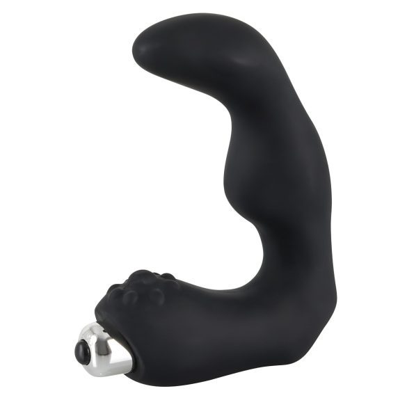 Rebel - vibrador prostático curvado - silicona negra