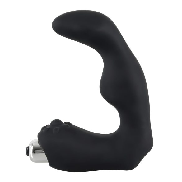 Rebel - vibrador prostático curvado - silicona negra