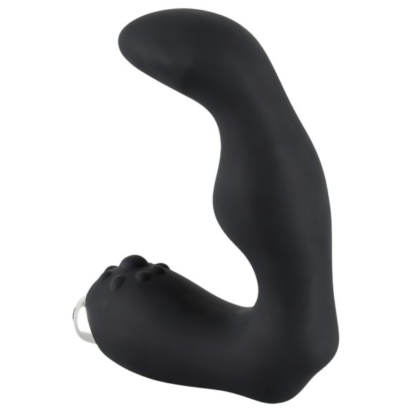 Rebel - vibrador prostático curvado - silicona negra