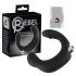Rebel - vibrador prostático curvado - silicona negra