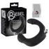 Rebel - vibrador prostático curvado - silicona negra