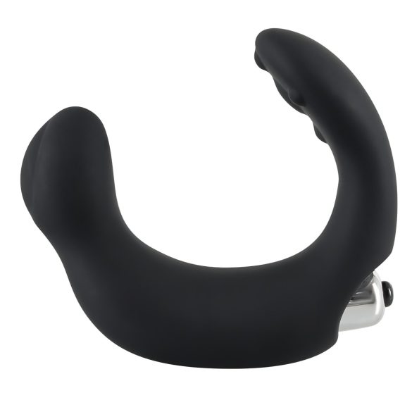 Rebel - vibrador prostático curvado - silicona negra