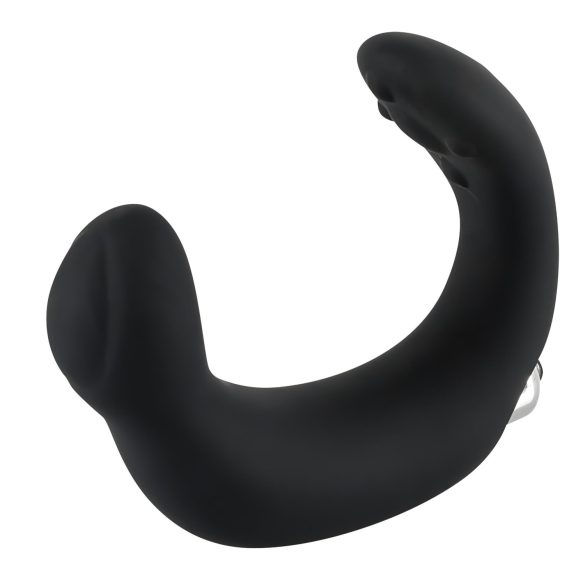 Rebel - vibrador prostático curvado - silicona negra