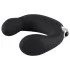 Rebel - vibrador prostático curvado - silicona negra