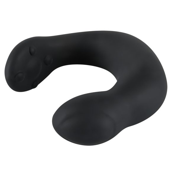 Rebel - vibrador prostático curvado - silicona negra
