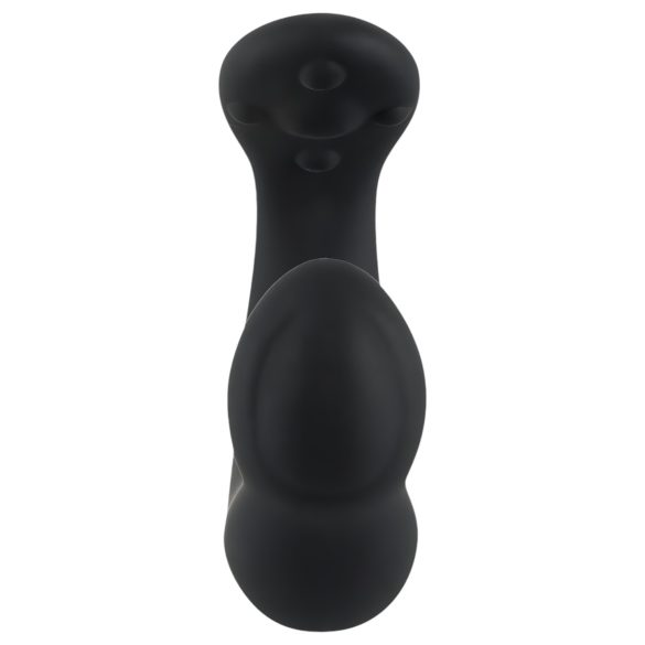Rebel - vibrador prostático curvado - silicona negra