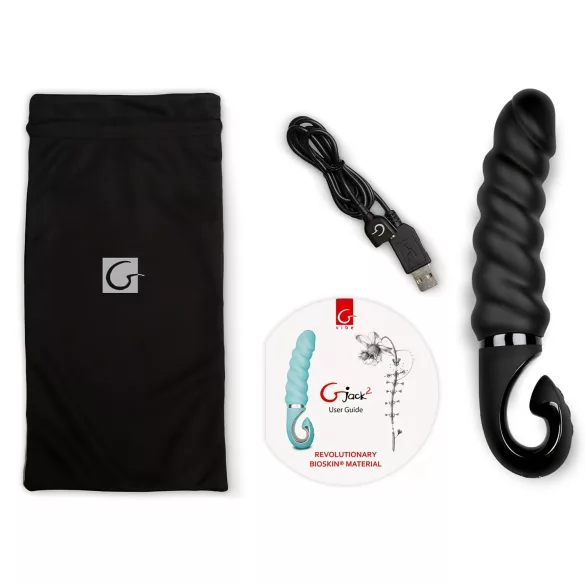 Gvibe - Vibrador recargable impermeable de silicona - negro