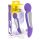 Varita SMILE - Vibrador masajeador de 2 motores (púrpura)