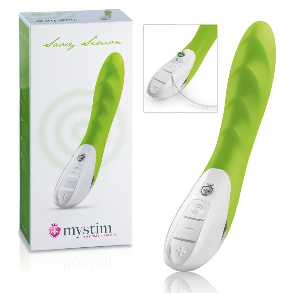 mystim Sassy Simon - Vibrador de 2 motores (verde)