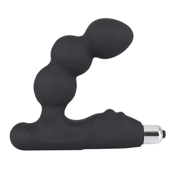 Rebel - vibrador prostático con bolas - silicona negra