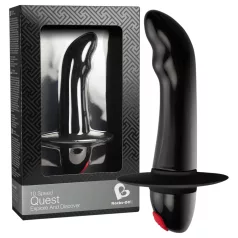   Quest - Vibrador prostático para principiantes - 10 ritmos - silicona negra