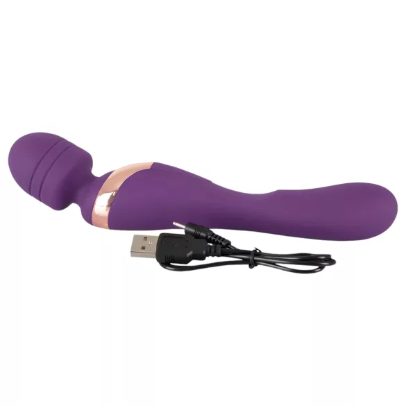 Javida Double - vibrador masajeador doble - silicona lila