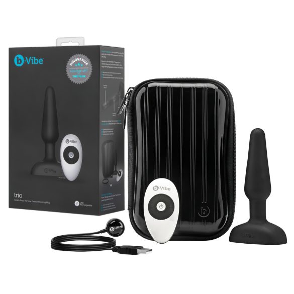 b-Vibe Trio - Vibrador anal 3 motores (negro)