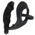 Vibrador anal negro Black Velvet con anillo para pene y testículos
