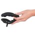Vibrador anal negro Black Velvet con anillo para pene y testículos