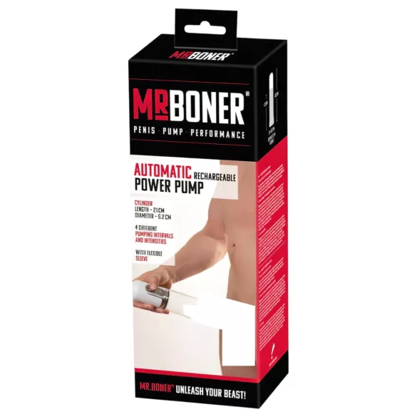 Mister Boner Automatic - bomba de vacío para pene recargable
