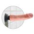 King Cock 9 vibrador ventosa (23 cm) - natural